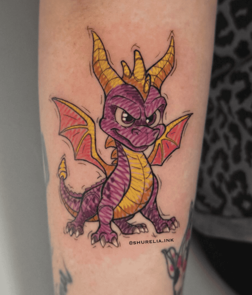 Spyro Sketch Tattoo