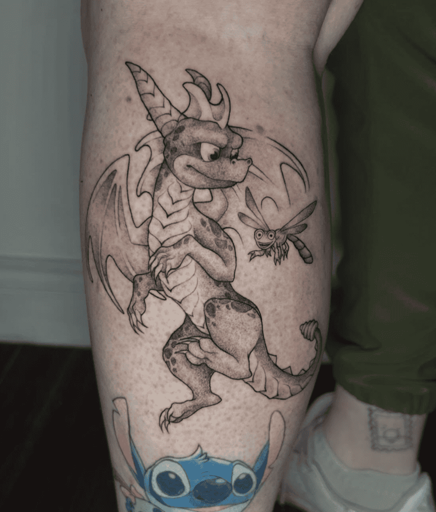 Spyro Sparx Tattoo