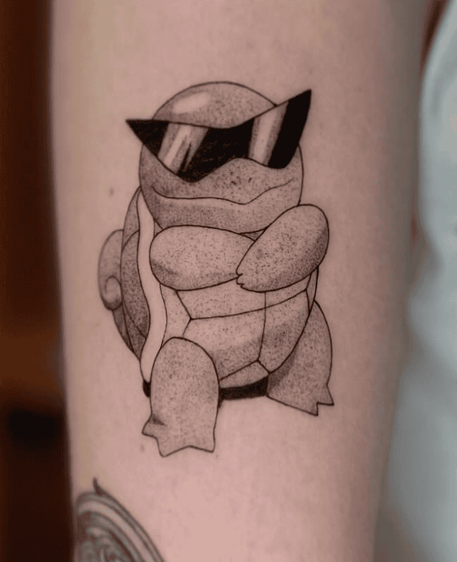 Squirtle Squad Boss Pokémon Anime Tattoo