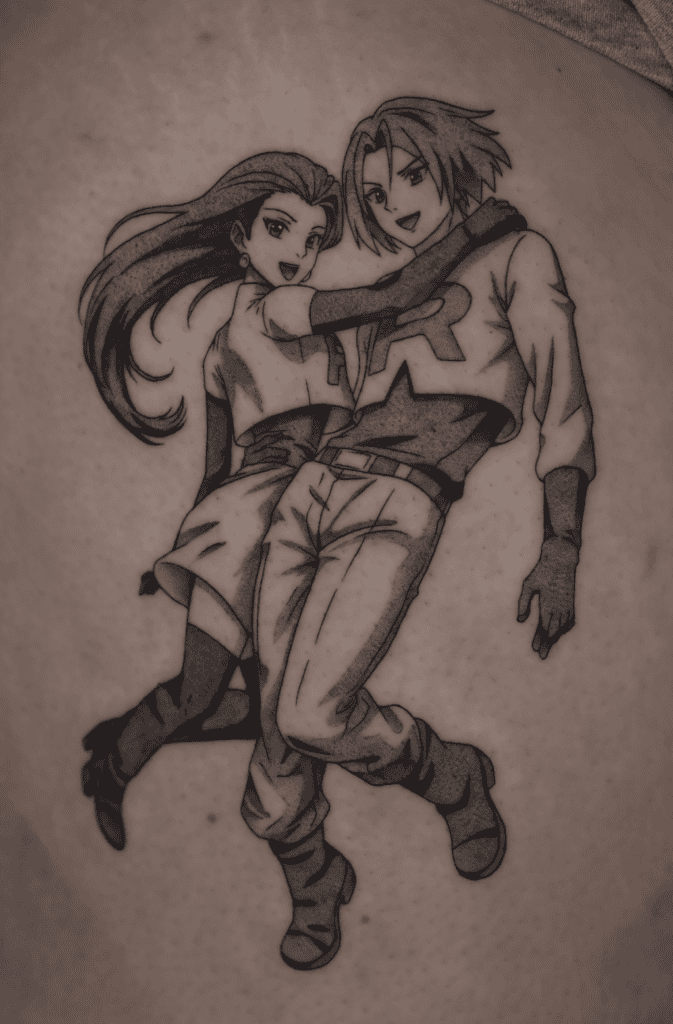 Team Rocket Pair Pokémon Anime Tattoo