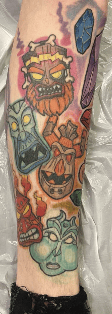 The Elementals Crash Bandicoot Tattoo