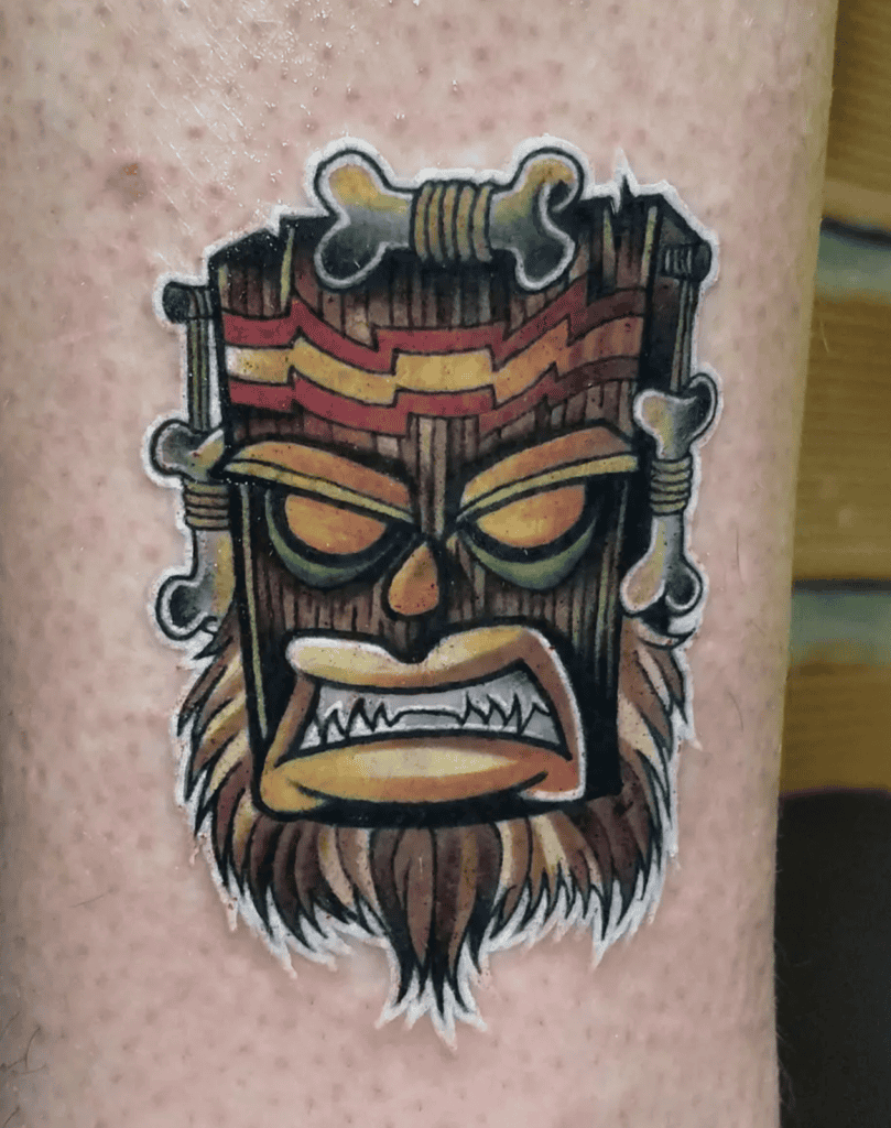 Uka Uka Crash Bandicoot Tattoo