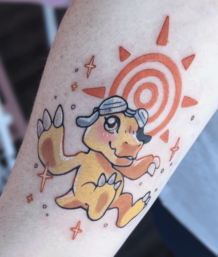 Agumon Digimon Tattoo