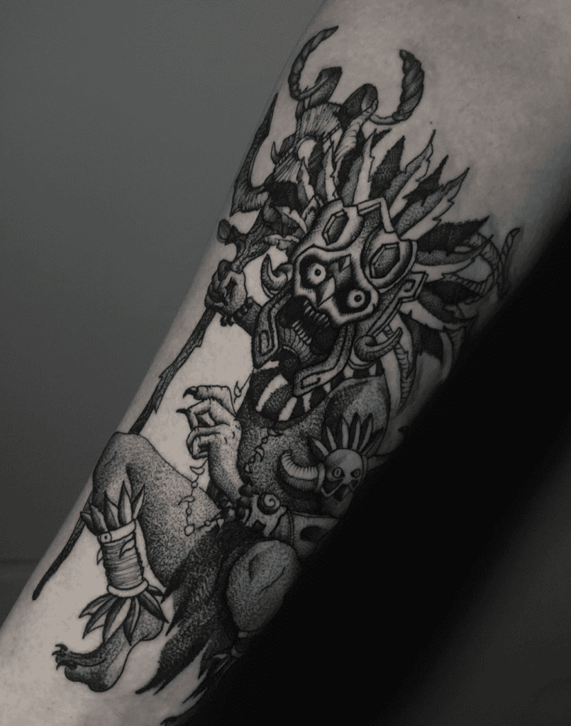 Ah Puch Mayan Mythology Tattoo
