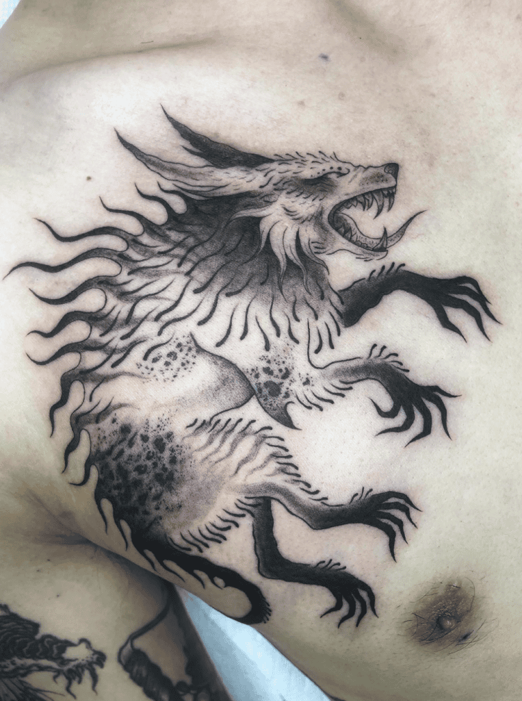Ahuizotl Aztec Mythology Tattoo