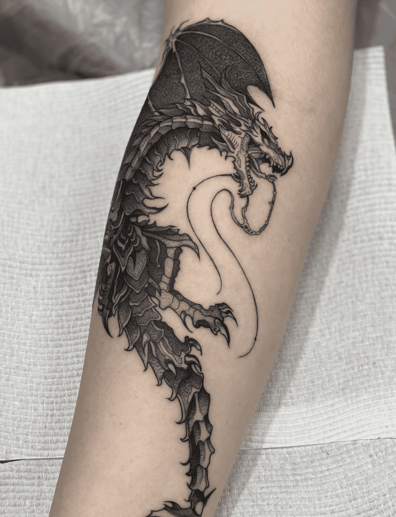 Aludin Skyrim Dragon Tattoo