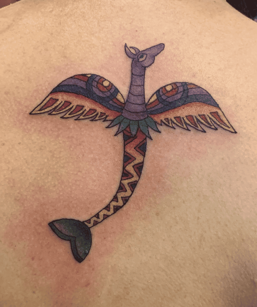 Amaru Fly Inca Mythology Tattoo