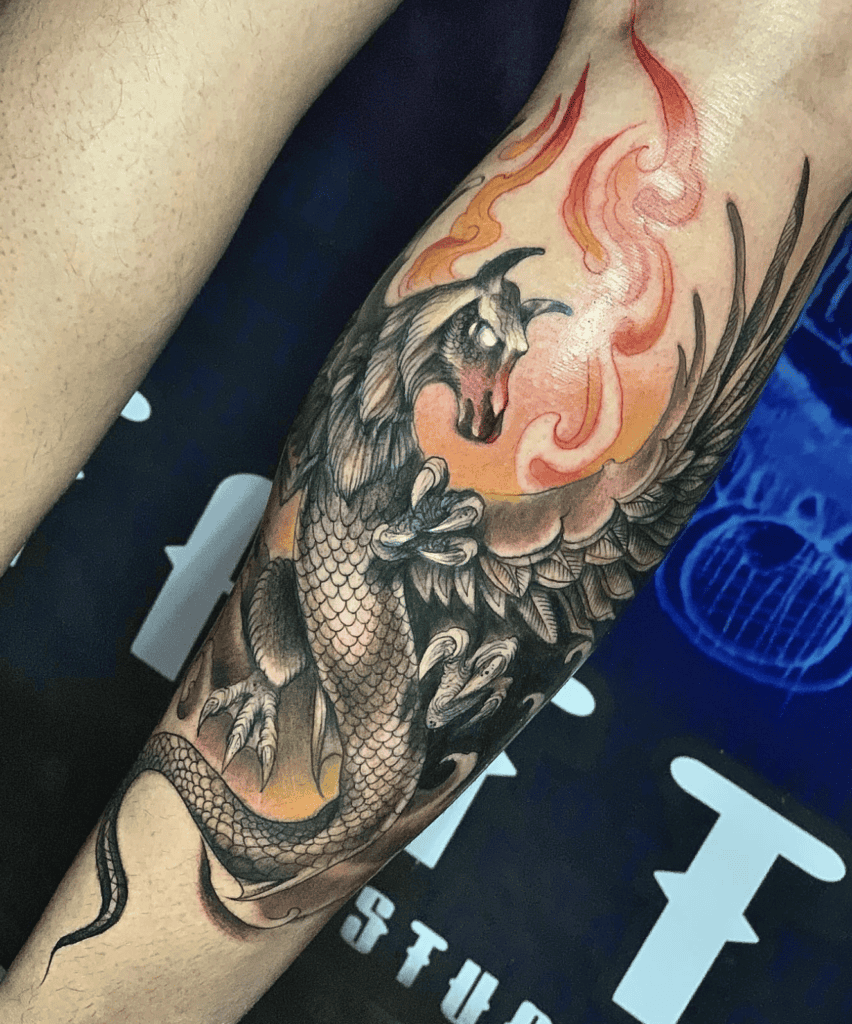 Amaru Snake Inca Mythology Tattoo