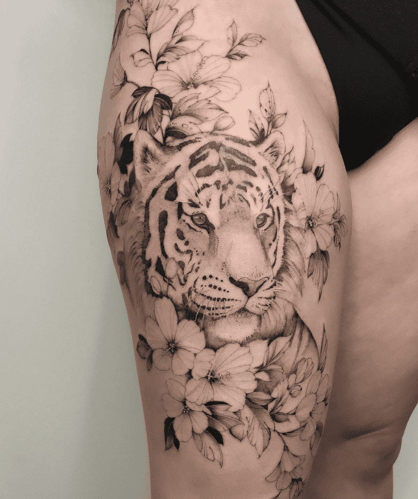 Amur Tiger Nature Tattoo