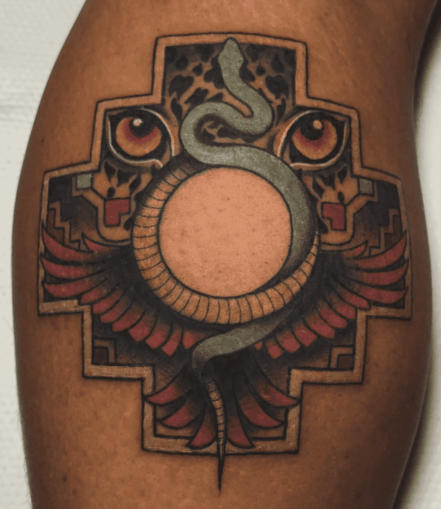Andean Cross Animals Inca Mythology Tattoo