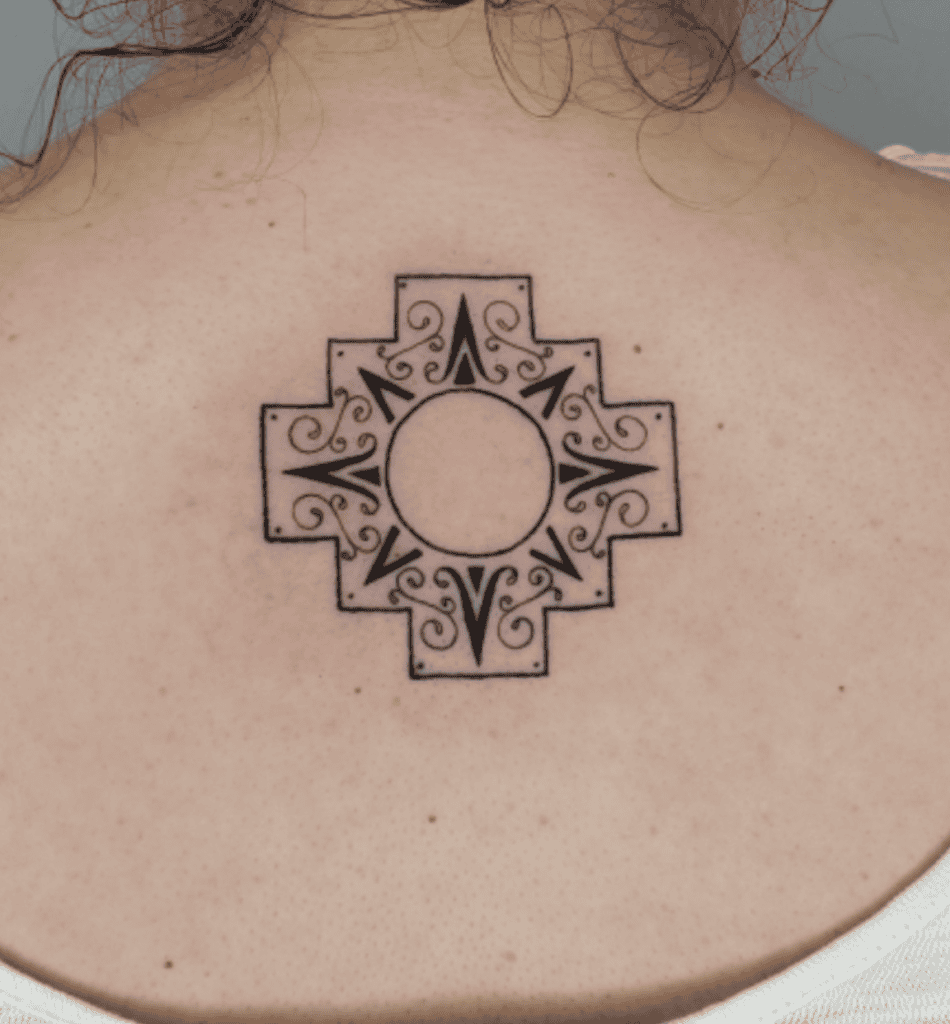Andean Cross Inca Mythology Tattoo