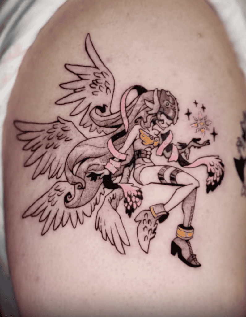 Angewoman Alt Digimon Tattoo