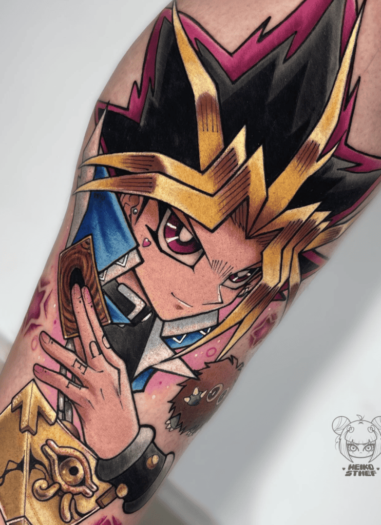 Atem Card Yu-Gi-Oh! Tattoo