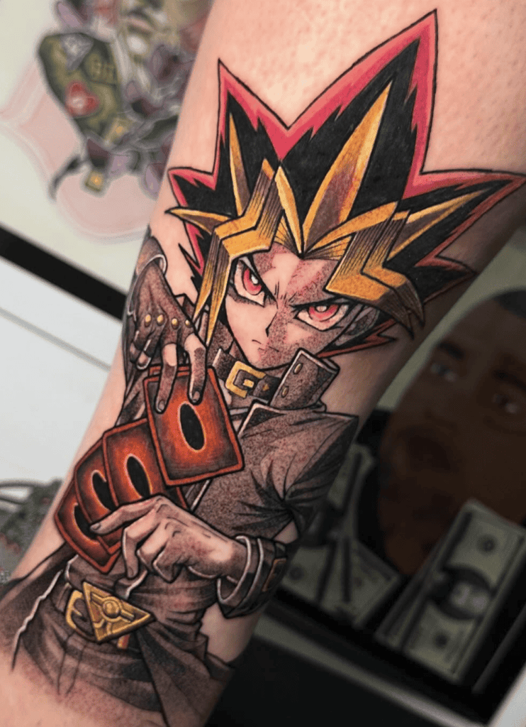 Atem Duel Yu-Gi-Oh! Tattoo