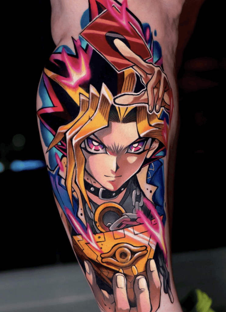 Atem Puzzle Yu-Gi-Oh! Tattoo