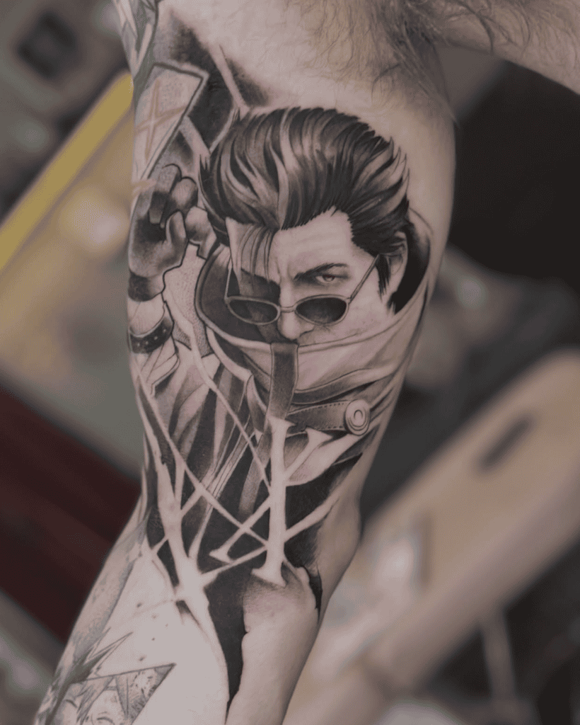 Auron Tear Final Fantasy Tattoo