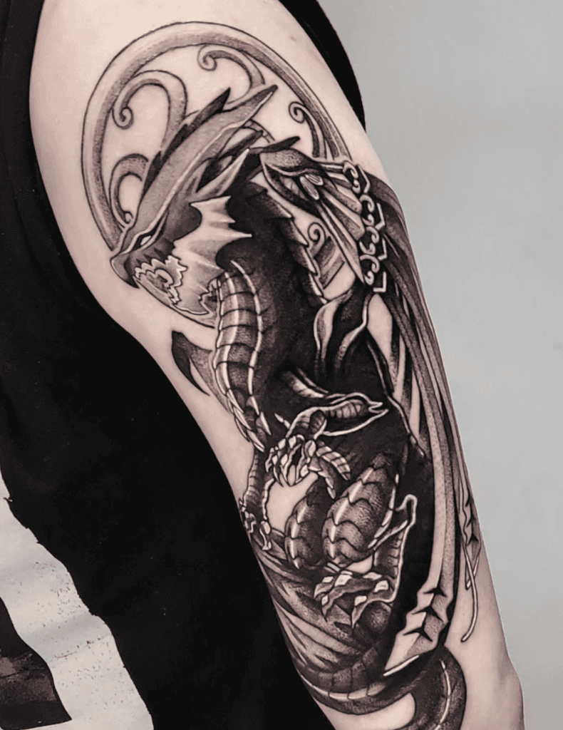 Bahamut Dark Final Fantasy Tattoo
