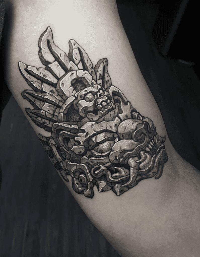 Balam Statue Mayan Mythology Tattoo