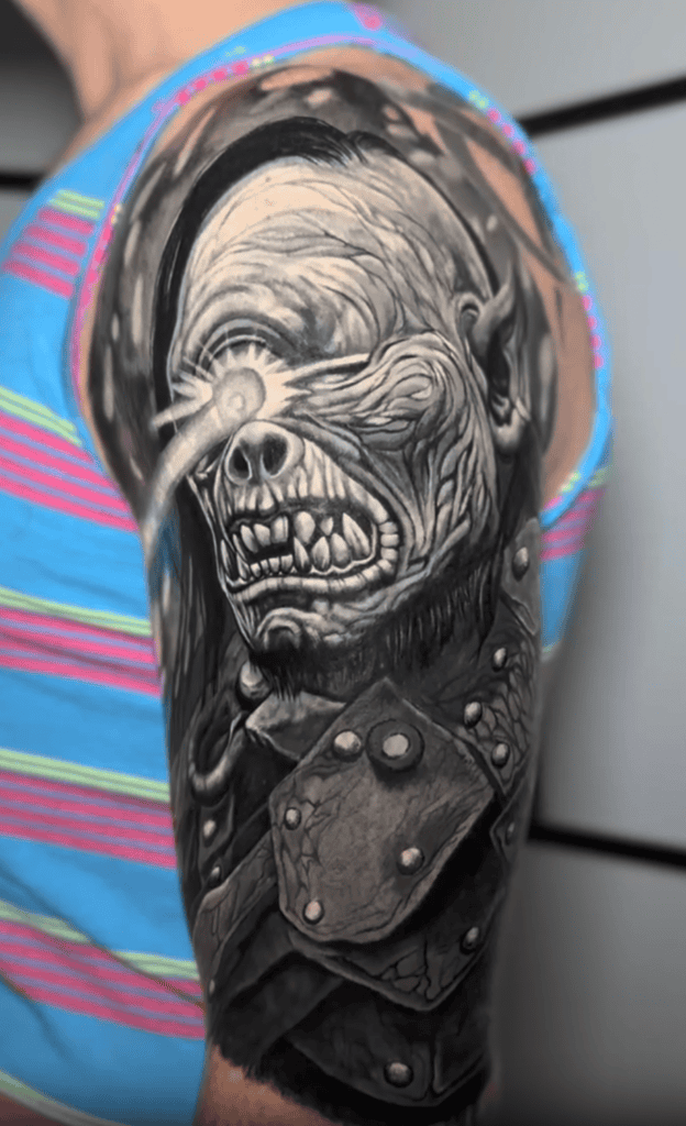 Balor of the Evil Eye Monster Celtic Mythology Tattoo
