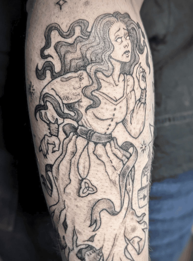 Banshee Celtic Mythology Tattoo