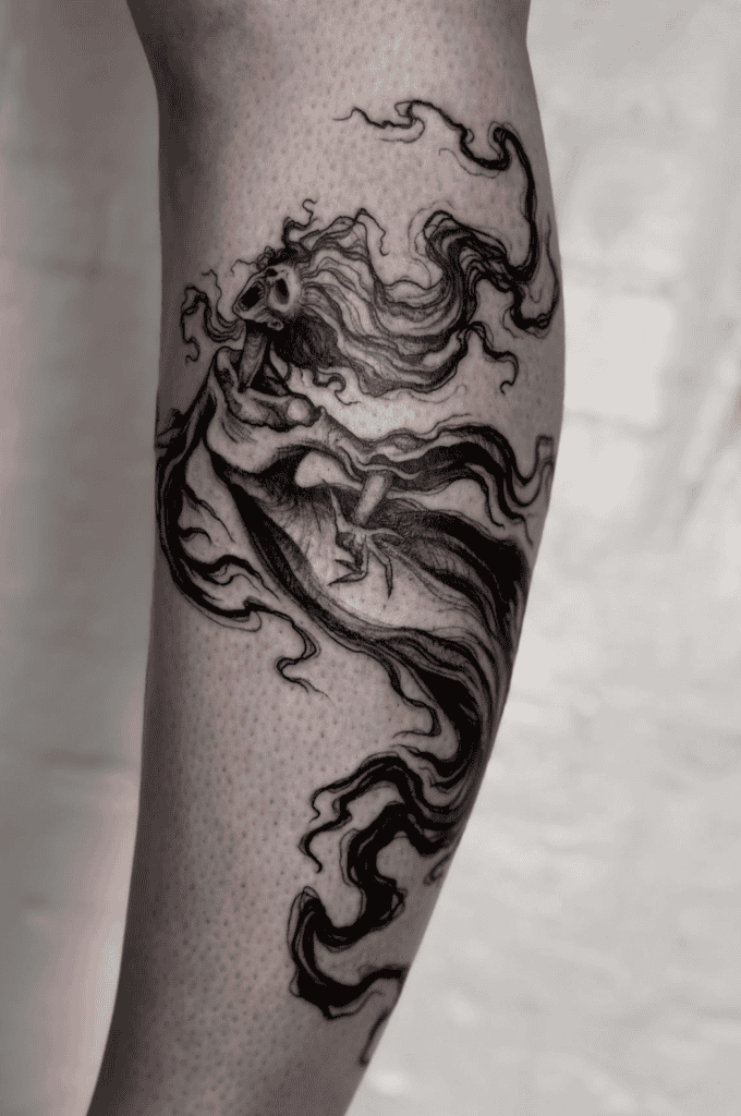 Banshee Ghost Celtic Mythology Tattoo