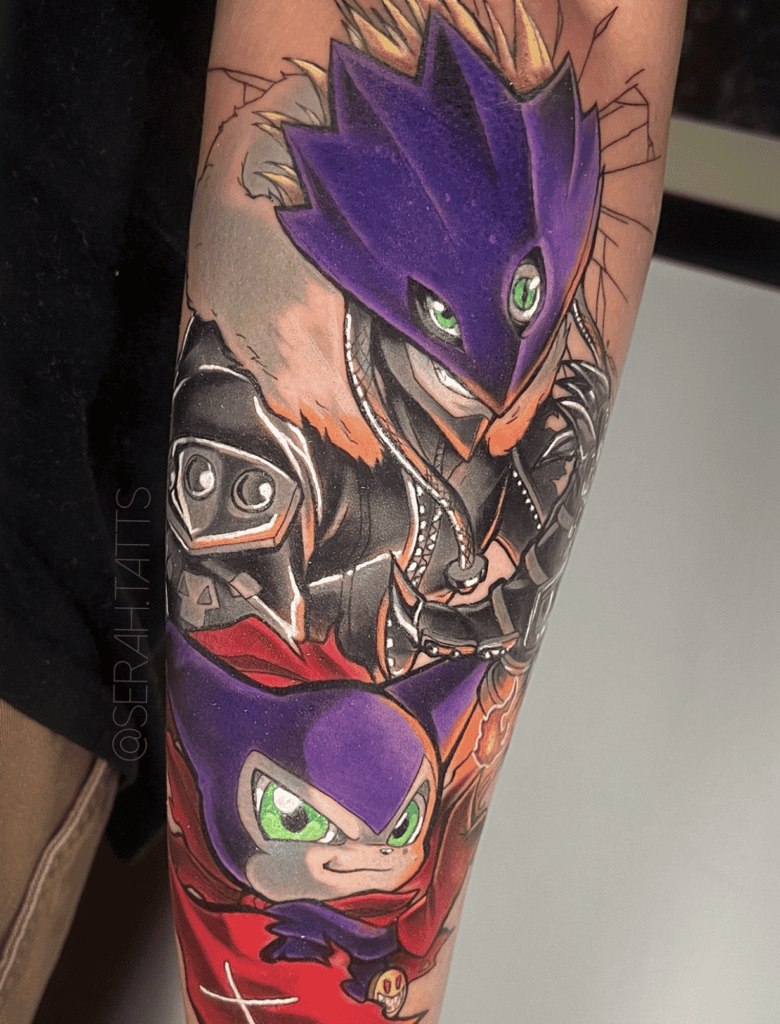 Beelzemon Smile Digimon Tattoo