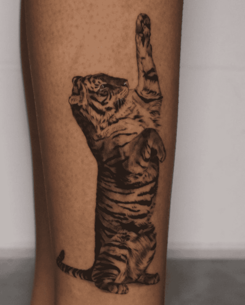 Bengal Tiger Play Tattoo