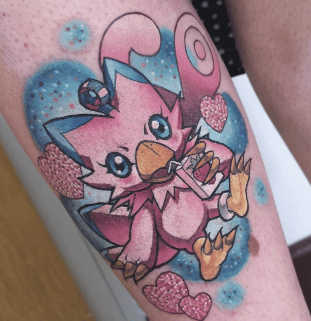 Biyomon Digimon Tattoo