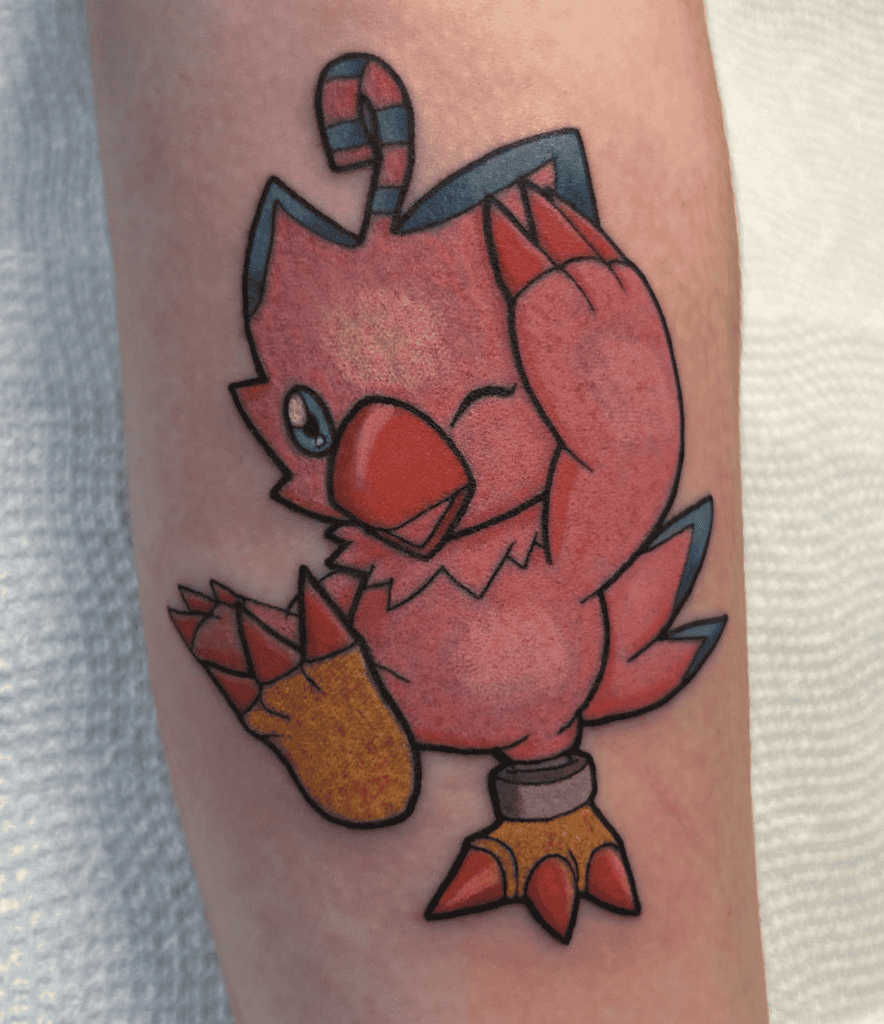 Biyomon Wink Digimon Tattoo