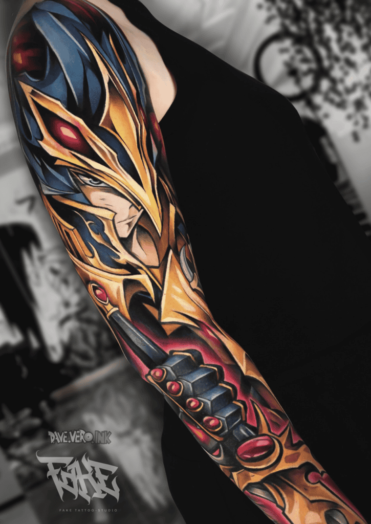Black Luster Soldier Yu-Gi-Oh! Tattoo
