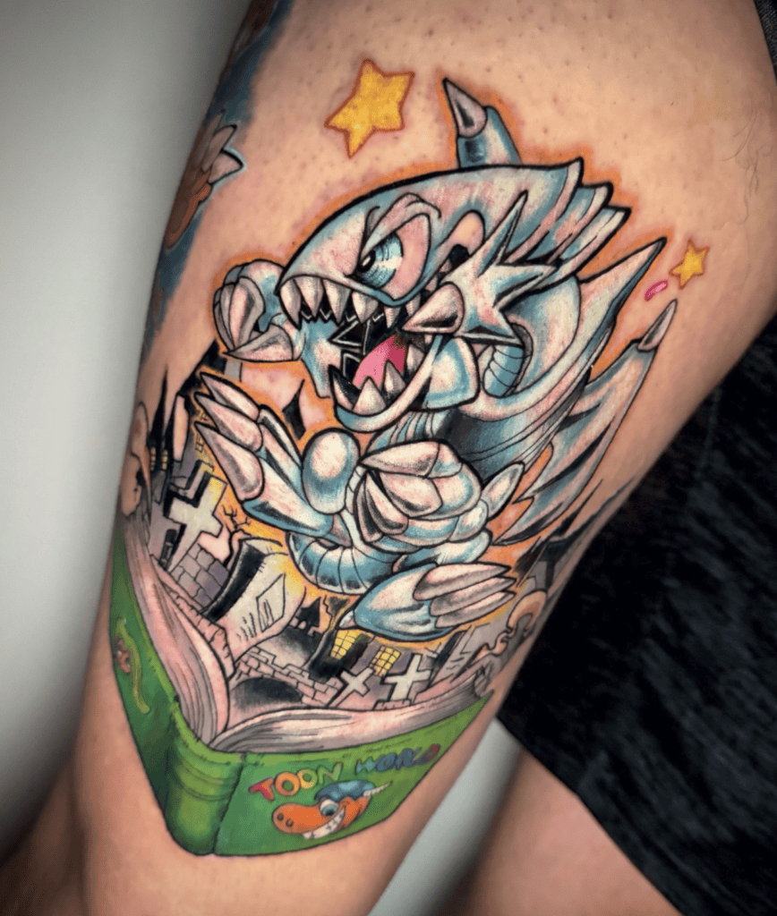 Blue-Eyes Toon Dragon Toon World Yu-Gi-Oh! Tattoo