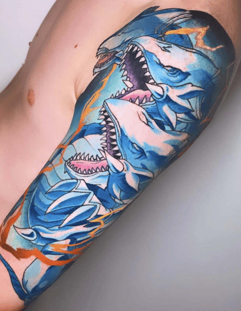 Blue-Eyes Ultimate Dragon Yu-Gi-Oh! Tattoo