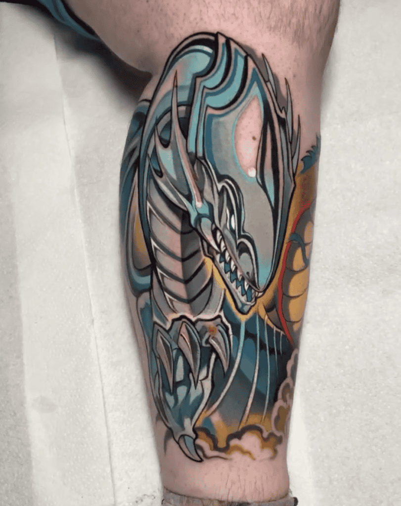 Blue-Eyes White Dragon Yu-Gi-Oh! Tattoo