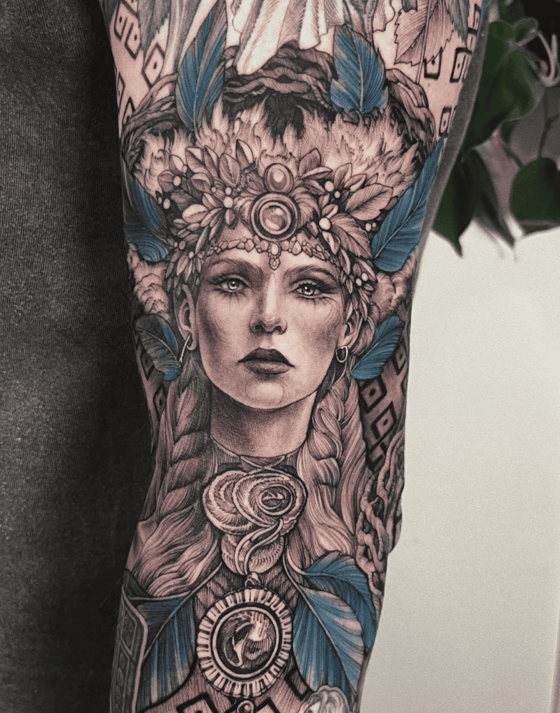 Brigid Goddess Celtic Mythology Tattoo