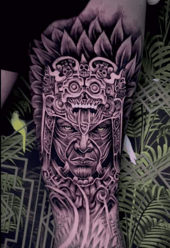 Buluc Chabtan Mayan Mythology Tattoo