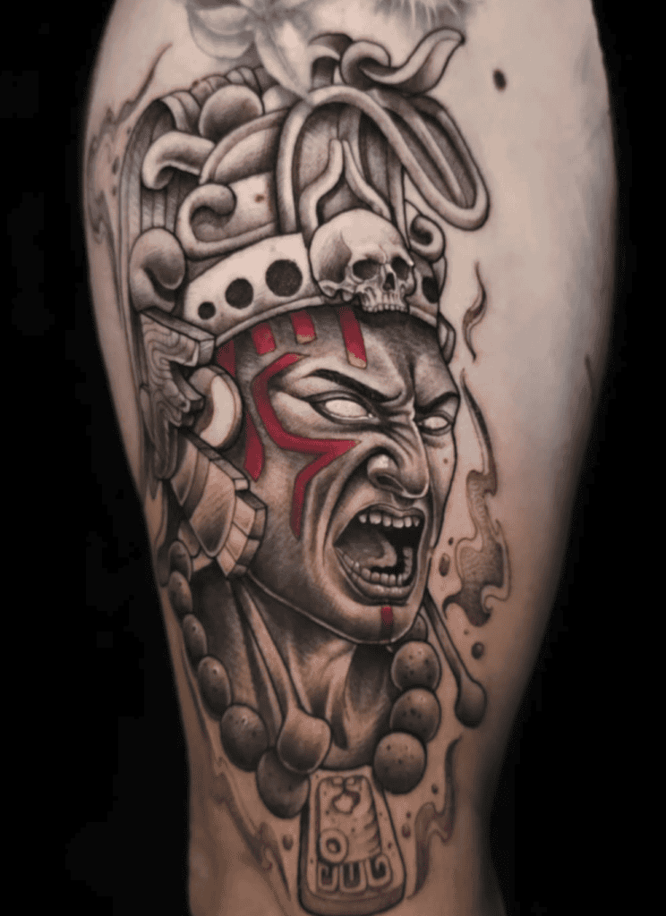 Buluc Chabtan Warrior Mayan Mythology Tattoo