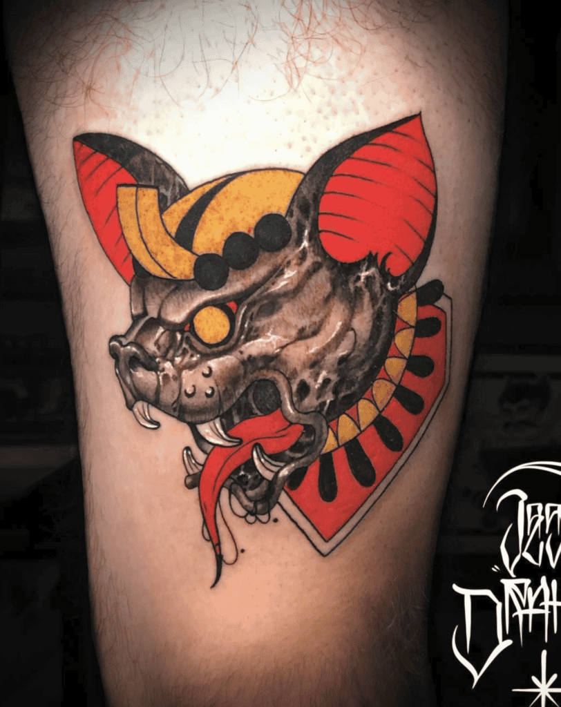 Camazotz Bat Mayan Mythology Tattoo