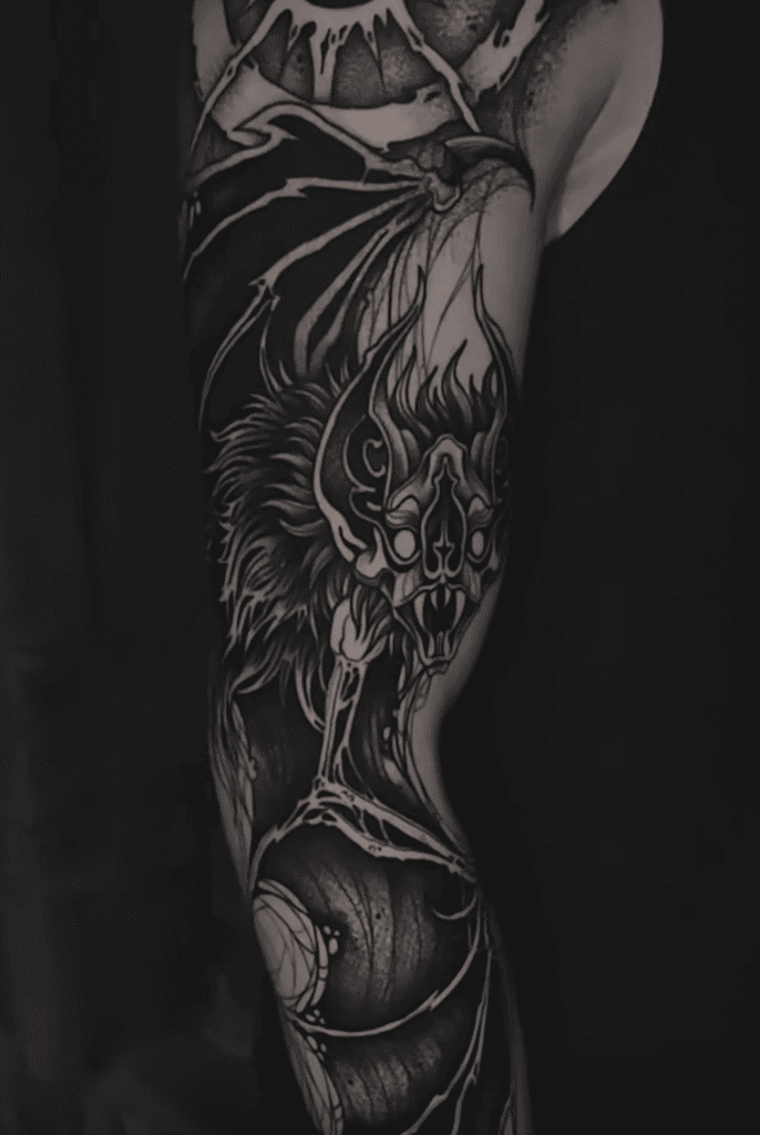 Camazotz Dark Mayan Mythology Tattoo