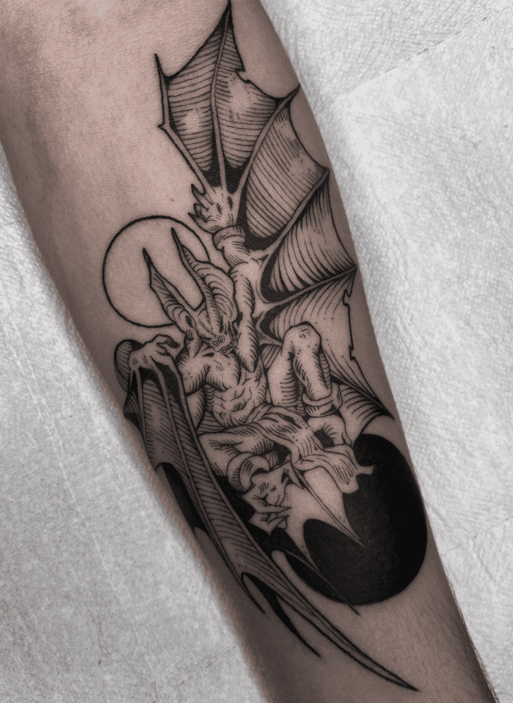 Camazotz Mayan Mythology Tattoo