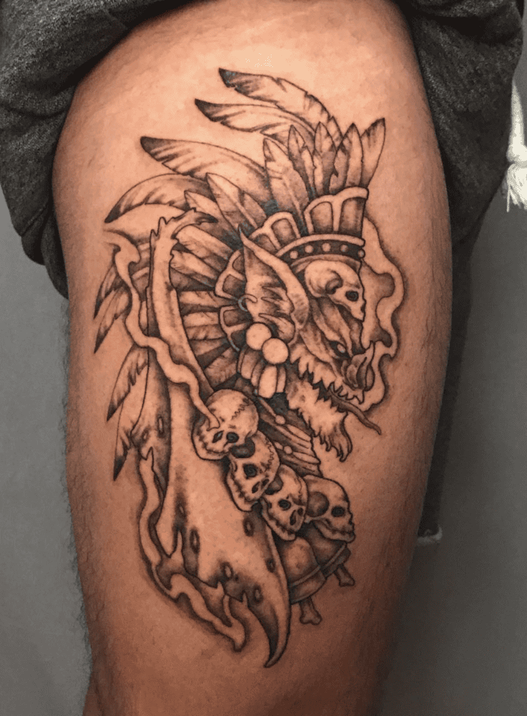 Camazotz Monster Mayan Mythology Tattoo