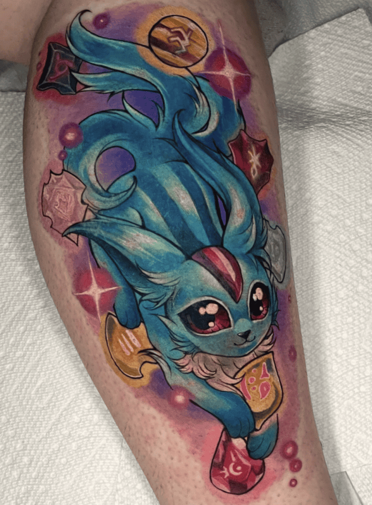 Carbuncle Cute Final Fantasy Tattoo