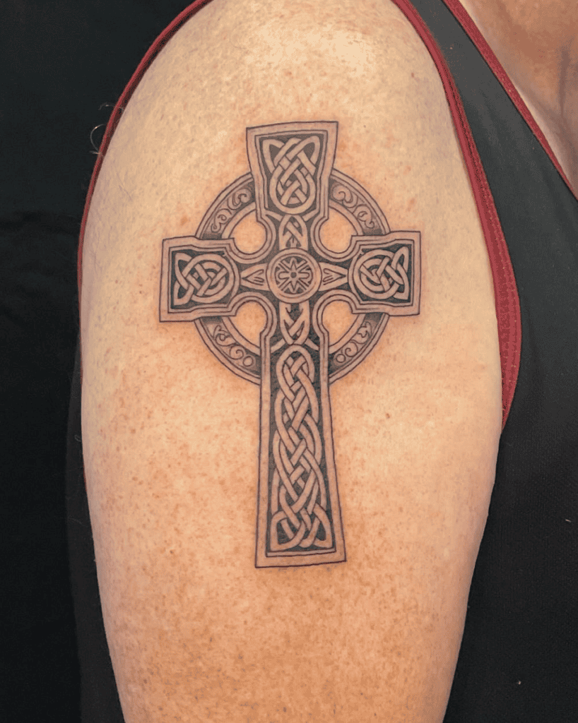 Celtic Cross Classic Celtic Mythology Tattoo