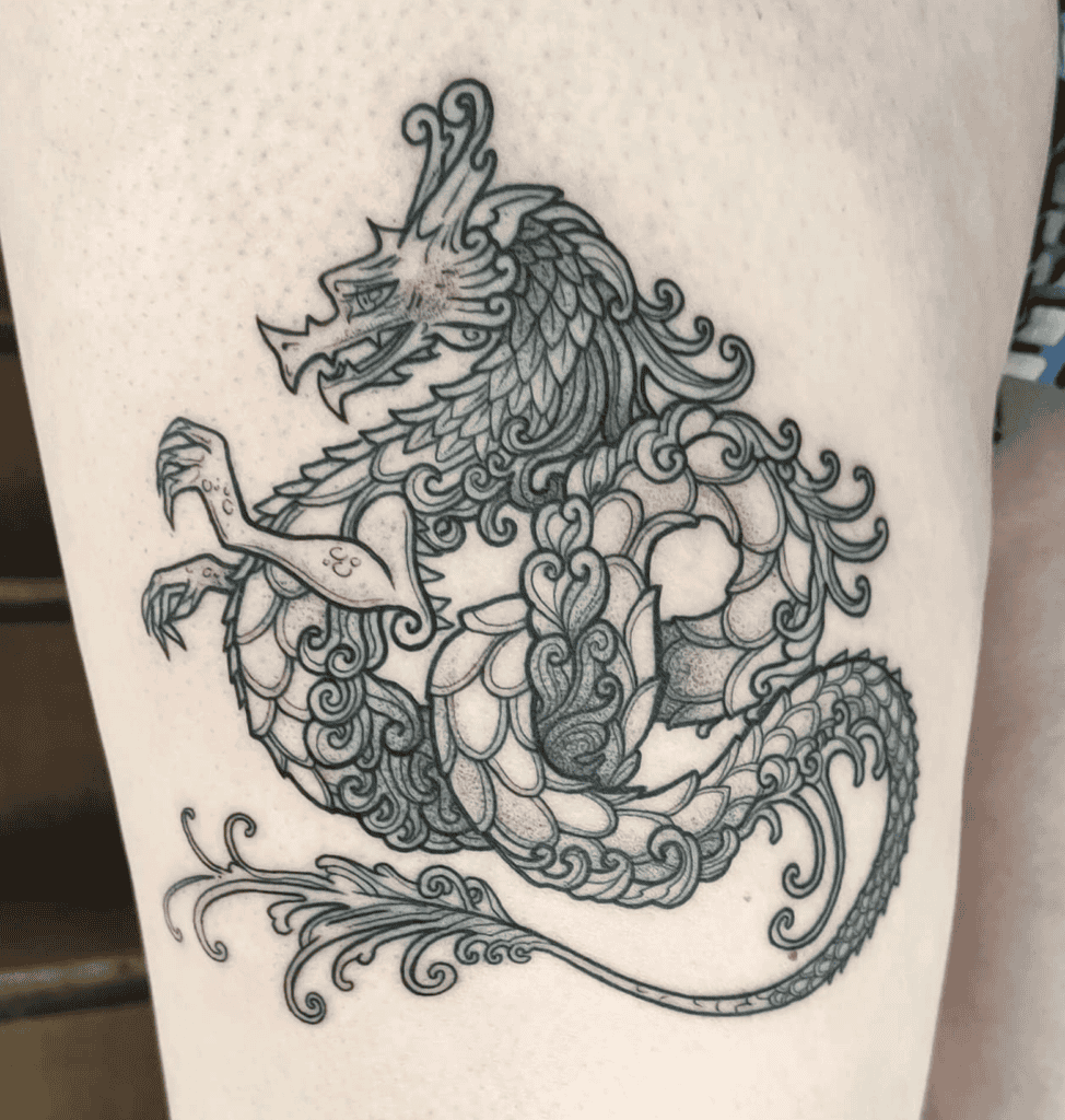 Celtic Dragon Celtic Mythology Tattoo