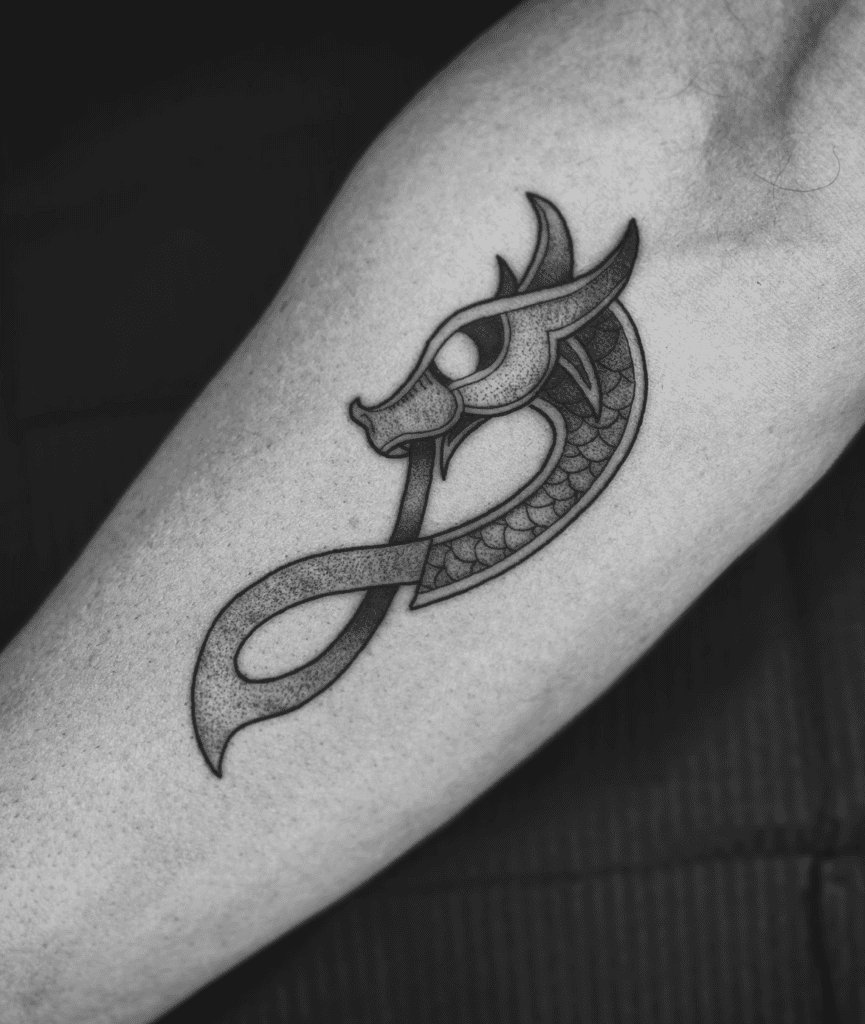 Celtic Dragon Small Celtic Mythology Tattoo