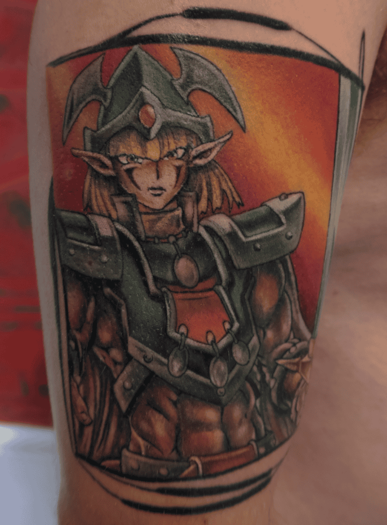 Celtic Guardian Yu-Gi-Oh! Tattoo