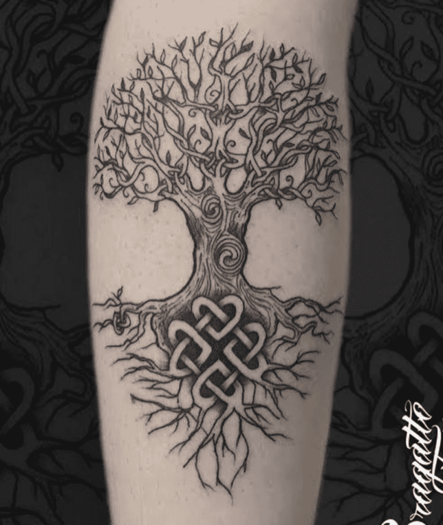 Celtic Tree of Life Knot Celtic Mythology Tattoo