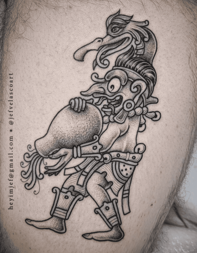 Chaac Water Mayan Mythology Tattoo