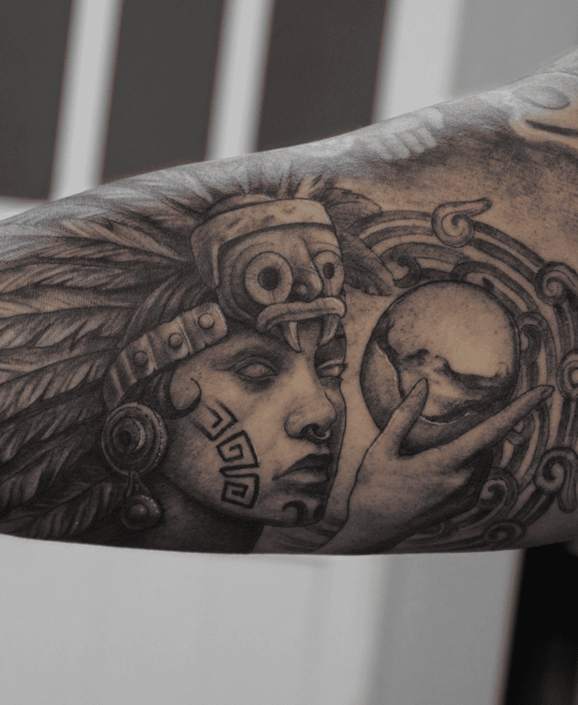 Chalchiuhtlicue Aztec Mythology Tattoo