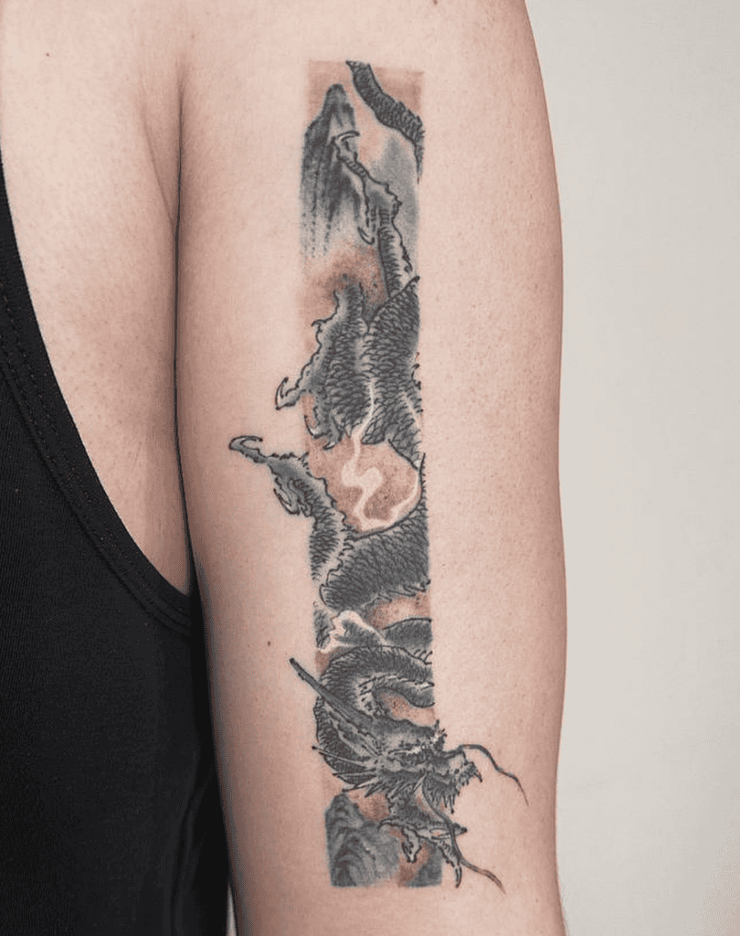 Chinese Frame Dragon Tattoo