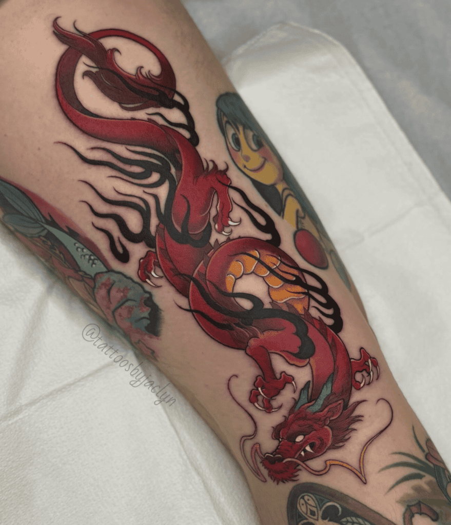 Chinese Mushu Dragon Tattoo